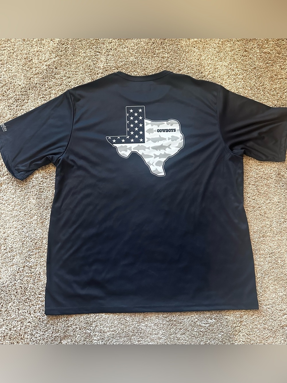 Columbia Dallas Cowboys Terminal Tackle Omni-Shade T-Shirt - Navy Blue Men’s XL